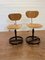 Vintage Industrial Swivel Metal Chairs, Set of 2, Image 2