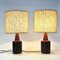 Swedish Orange Stoneware Table Lamps, 1960s, Set of 2 9