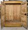Armoire Vintage Rustique avec Deux Portes en Sapin Laqué Jaune,1800 25