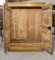 Rustikaler Vintage Kleiderschrank mit Zwei Türen aus Gelb lackiertem Tannenholz, 1800 24