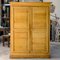 Vintage Rustic Wardrobe with Two Doors in Yellow Lacquered Fir,1800 31