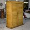 Vintage Rustic Wardrobe with Two Doors in Yellow Lacquered Fir,1800, Image 3