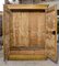 Vintage Rustic Wardrobe with Two Doors in Yellow Lacquered Fir,1800 2