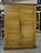 Rustikaler Vintage Kleiderschrank mit Zwei Türen aus Gelb lackiertem Tannenholz, 1800 21