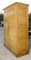 Rustikaler Vintage Kleiderschrank mit Zwei Türen aus Gelb lackiertem Tannenholz, 1800 9