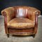 Vintage Club Chairs in Tanned Sheepskin Leather, Set of 2 6