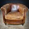 Vintage Club Chairs in Tanned Sheepskin Leather, Set of 2 10