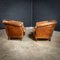Vintage Club Chairs in Tanned Sheepskin Leather, Set of 2 2