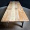 Industrial Dining Table with Steel Machine Base 3