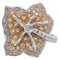Topazs, Diamonds, 14 Karat White and Rose Gold Ring, 1960s 1