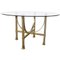 Brass & Glass Dining Table from Maison Jansen 1