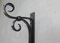 Double Curtain Rod Holder in Wrought Iron 2