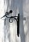 Double Curtain Rod Holder in Wrought Iron, Image 6