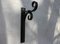 Double Curtain Rod Holder in Wrought Iron 9