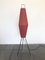 Pink Fabric Thread Shade Tripod Floor Lamp, Germany, 1960s 1
