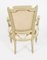 19th Century Revival Louis XVI French Painted Fauteuil Armchairs, Set of 2 12