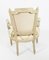 19th Century Revival Louis XVI French Painted Fauteuil Armchairs, Set of 2 20