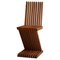 Scandinavian Sculptural Zig Zag Chair in Pine, 1980s, Image 1