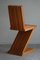 Scandinavian Sculptural Zig Zag Chair in Pine, 1980s 17