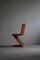 Scandinavian Sculptural Zig Zag Chair in Pine, 1980s, Image 15