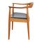 The Chair in Mahogany and Black Leather from Hans Wegner 4