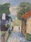 Street Stroll, 1950s, Oil on Canvas, Framed 7