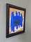 Blue Mini Abstract Composition, 1950s, Mixed Media, Framed 6