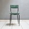 Vintage Chair in Black Iron Structure with Backrest and Forest Green Velvet Seat, 1960s, Image 6