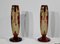 Art Deco French Glass Vases by Charder, 1927, Set of 2 16