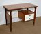 Petit Bureau en Acajou et Teck dans le style de Gautier, 1960s 2