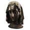 Medieval Head of Virgin in Carved and Patinated Wood, 1450 1