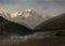 Huile sur Toile Louis Camille Gianoli, Le Mont-Blanc depuis Sallanches 1