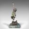 After Colinet, Art Deco Revival Figure, 1990s, Bronze & Marble 4