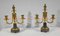 Mid 19th Century Bronze and Marble Candleholders, Set of 2 24