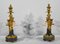 Mid 19th Century Bronze and Marble Candleholders, Set of 2 25