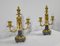 Mid 19th Century Bronze and Marble Candleholders, Set of 2 3