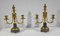 Mid 19th Century Bronze and Marble Candleholders, Set of 2, Image 2