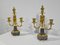 Mid 19th Century Bronze and Marble Candleholders, Set of 2 4