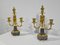 Mid 19th Century Bronze and Marble Candleholders, Set of 2, Image 4