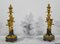 Mid 19th Century Bronze and Marble Candleholders, Set of 2 20