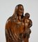 Olive Wood Virgin & Child Sculpture, Late 19th Century 5