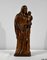 Olive Wood Virgin & Child Sculpture, Late 19th Century 4