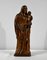 Olive Wood Virgin & Child Sculpture, Late 19th Century 1