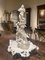 18th Century Italian Capodimonte White Glazez Porcelain Figural Stand Centerpiece, Image 2