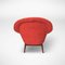 Schalensitze in Rot, 1960er, 2er Set 6