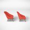 Schalensitze in Rot, 1960er, 2er Set 3