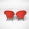 Bucket Seats in Red, 1960s, Set of 2 2