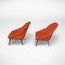 Schalensitze in Rot, 1960er, 2er Set 4