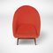 Schalensitze in Rot, 1960er, 2er Set 5