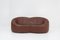 Pumpkin Sofa and Armchairs in Brown Leather by Pierre Paulin for Ligne Roset, 2008, Set of 3 3
